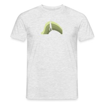 Axt Axe Throwing - Männer T-Shirt - Grau meliert - Vorne - AI Model Male 178 dark (178cm)