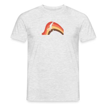 Futsalmannschaft Ballsport - Männer T-Shirt - Grau meliert - Vorne - AI Model Male 178 dark (178cm)