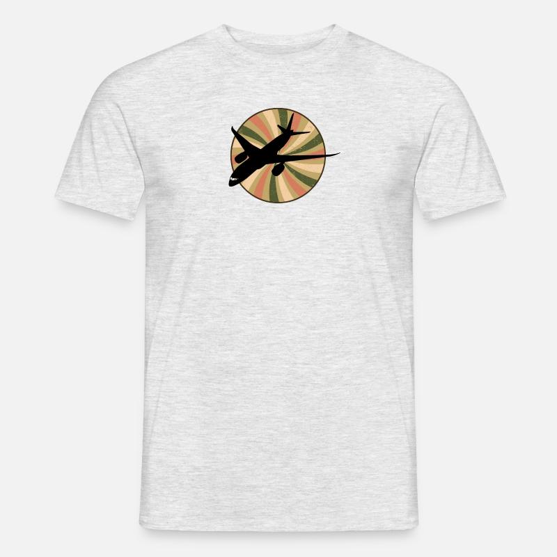 Luftfahrt Pilot Fliegen - Männer T-Shirt - Grau meliert