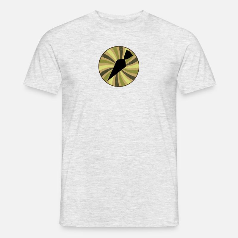 Kuchen Backen Baking - Männer T-Shirt - Grau meliert