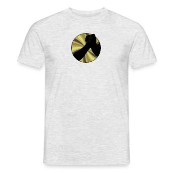 Muscles du bras de fer - T-shirt homme - gris chiné - Devant - AI Model Male 178 dark (178cm)