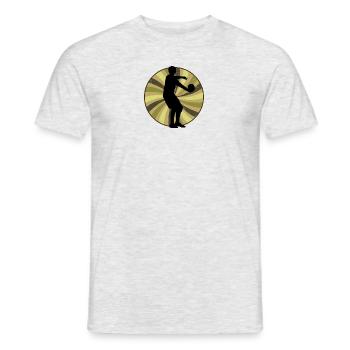 Équipe de Dodgeball Équipe de Dodgeball - T-shirt homme - gris chiné - Devant - AI Model Male 178 dark (178cm)