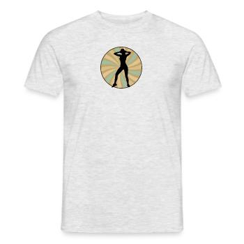 Cardio Aerobics Übung - Männer T-Shirt - Grau meliert - Vorne - AI Model Male 178 dark (178cm)