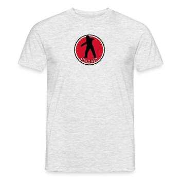 Équipe de cricket de lanceur Équipe de cricket - T-shirt homme - gris chiné - Devant - AI Model Male 178 dark (178cm)