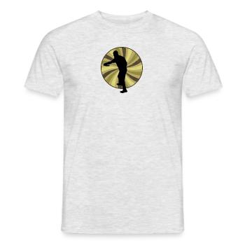 Frisbee Disc Golfer Sport - T-shirt homme - gris chiné - Devant - AI Model Male 178 dark (178cm)