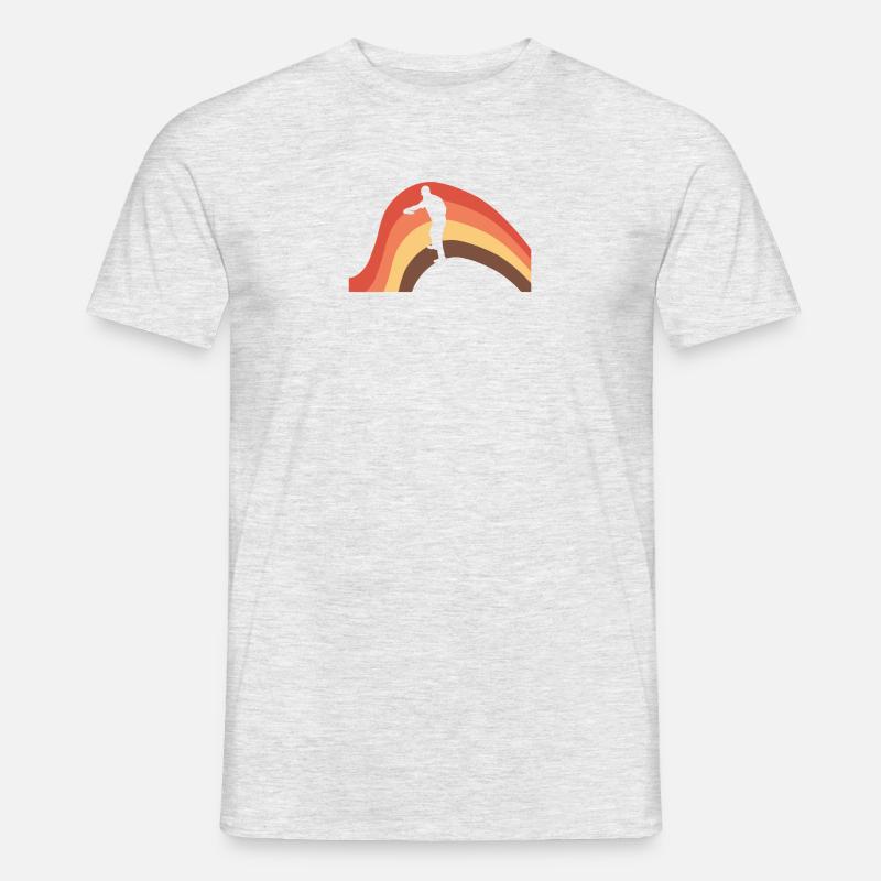 Frisbee Discgolf Disc - Männer T-Shirt - Grau meliert