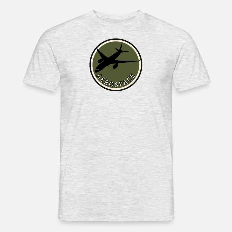 Flieger Aerospace Pilot - Männer T-Shirt - Grau meliert