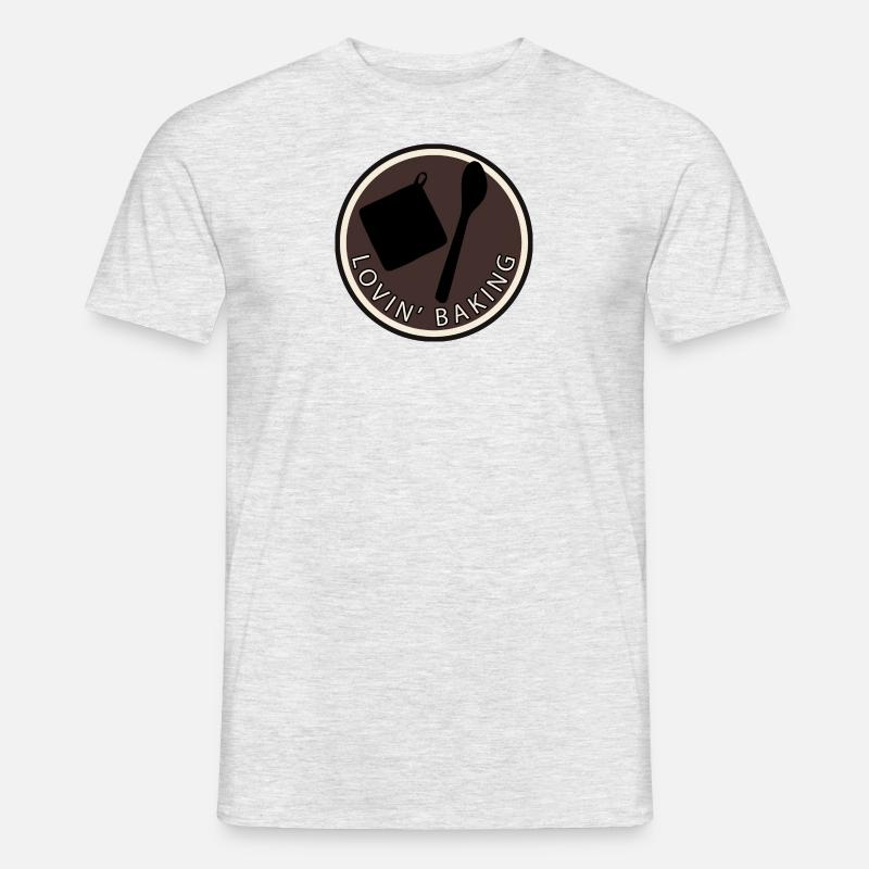 Baking Kuchen Cupcake - Männer T-Shirt - Grau meliert