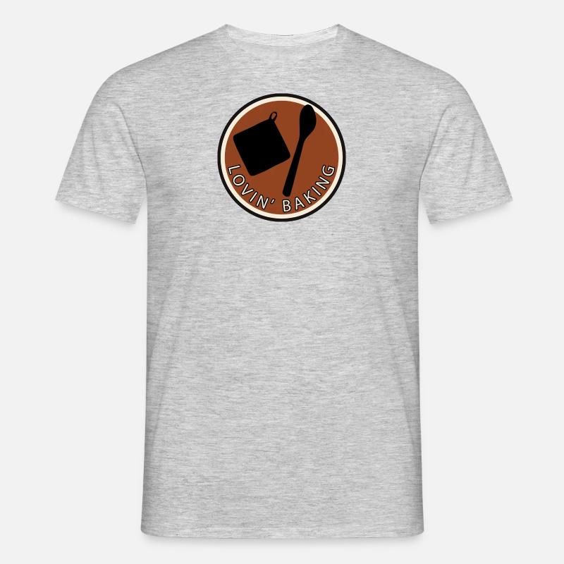 Backwaren Cupcake Backwaren - Männer T-Shirt - Grau meliert