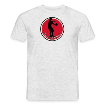 Équipe de ballon-chasseur de sports de balle - T-shirt homme - gris chiné - Devant - AI Model Male 178 dark (178cm)