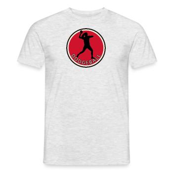 Dodgeball Player Dodgeball Player Team - Men's T-Shirt - heather grey - Front - AI Model Male 178 dark (178cm)