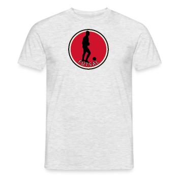 Futsal Équipe de futsal - T-shirt homme - gris chiné - Devant - AI Model Male 178 dark (178cm)