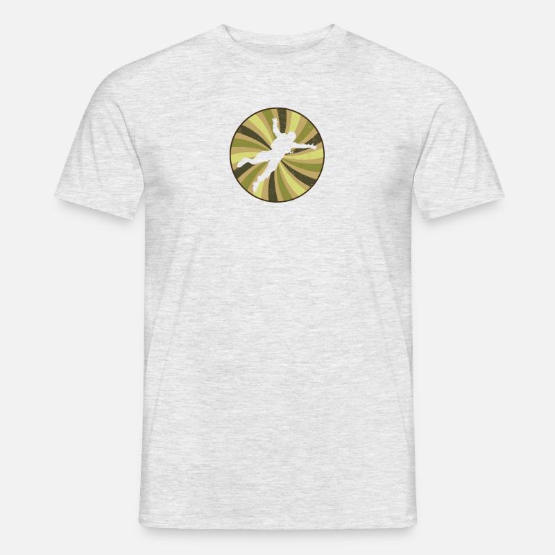 Skydiving Adrenalin Flugsport - Männer T-Shirt - Grau meliert