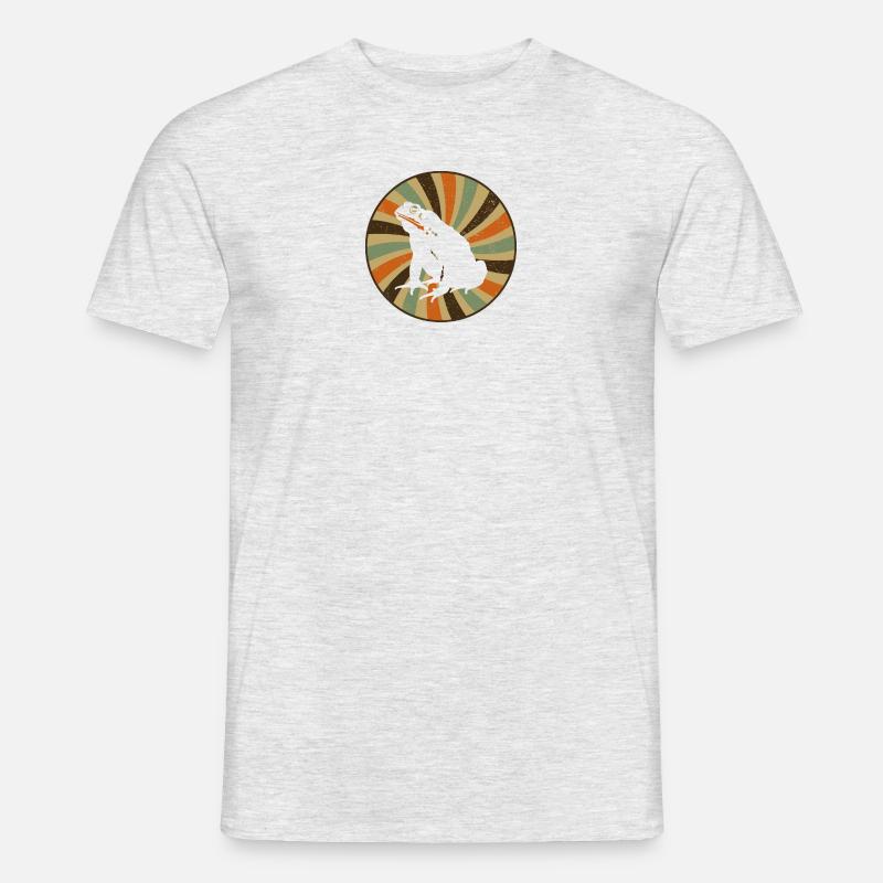Frø Quark Padde - Mænd T-shirt - grå meleret