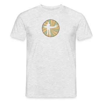 Agent de bord Vol de la circulation aérienne - T-shirt homme - gris chiné - Devant - AI Model Male 178 dark (178cm)