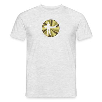 Flugbegleiter Flug - Männer T-Shirt - Grau meliert - Vorne - AI Model Male 178 dark (178cm)