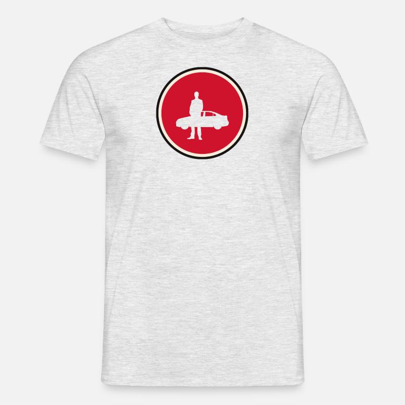 Autoverkaeufer Auto Automesse - Männer T-Shirt - Grau meliert