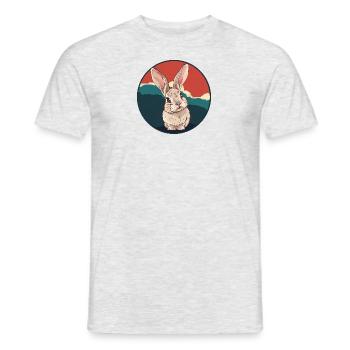 Bunny Easter Bunny - Men's T-Shirt - heather grey - Front - AI Model Male 178 dark (178cm)