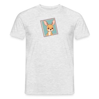 Kangaroo marsupial Sydney - Men's T-Shirt - heather grey - Front - AI Model Male 178 dark (178cm)