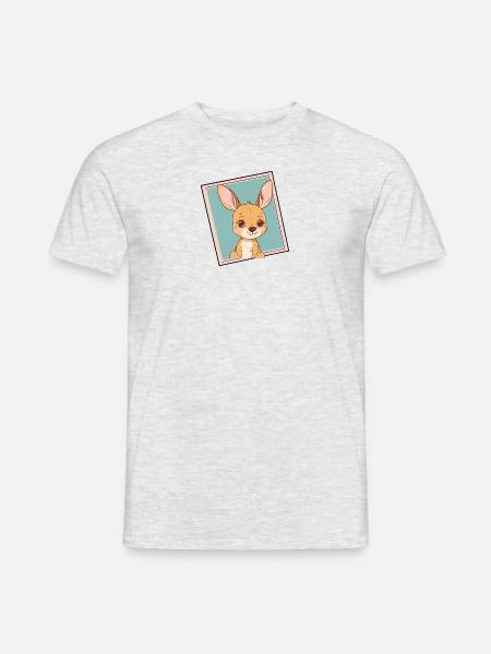 Kangaroo marsupial Sydney - Men's T-Shirt - heather grey