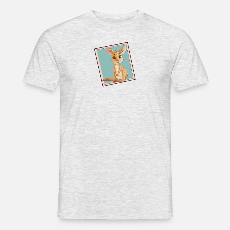 Kaenguru Koala Aussie - Männer T-Shirt - Grau meliert