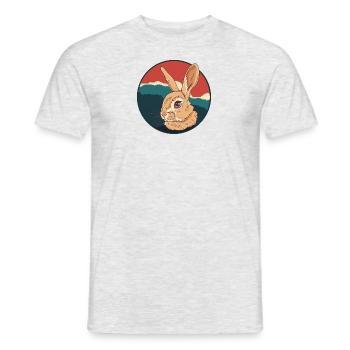 Bunny Easter Bunny Hoppy Bunny - Men's T-Shirt - heather grey - Front - AI Model Male 178 dark (178cm)
