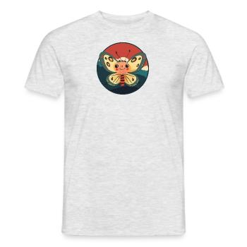Papillon Habitant de la forêt - T-shirt homme - gris chiné - Devant - AI Model Male 178 dark (178cm)