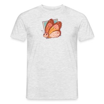 Papillon Animal Papillon - T-shirt homme - gris chiné - Devant - AI Model Male 178 dark (178cm)