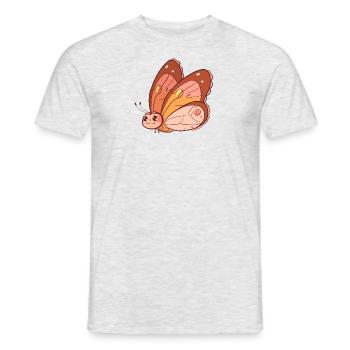 Butterfly Spring Animals - Men's T-Shirt - heather grey - Front - AI Model Male 178 dark (178cm)