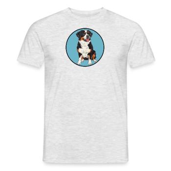 Chien Dresseur de chiens Chiens - T-shirt homme - gris chiné - Devant - AI Model Male 178 dark (178cm)
