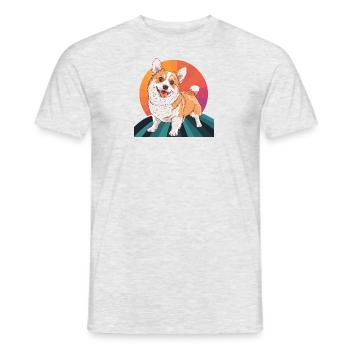 Dog Border Collie Dog Lover - Men's T-Shirt - heather grey - Front - AI Model Male 178 dark (178cm)