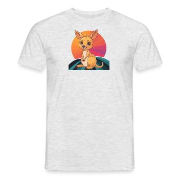 Kaenguru Koala Kangaroo - Männer T-Shirt - Grau meliert - Vorne - AI Model Male 178 dark (178cm)