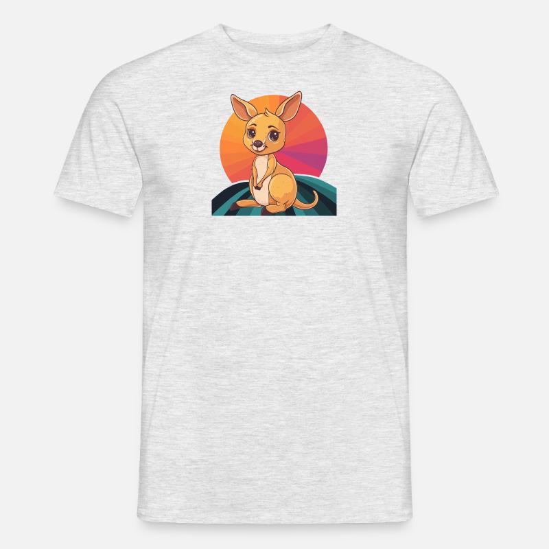 Kaenguru Koala Kangaroo - Männer T-Shirt - Grau meliert