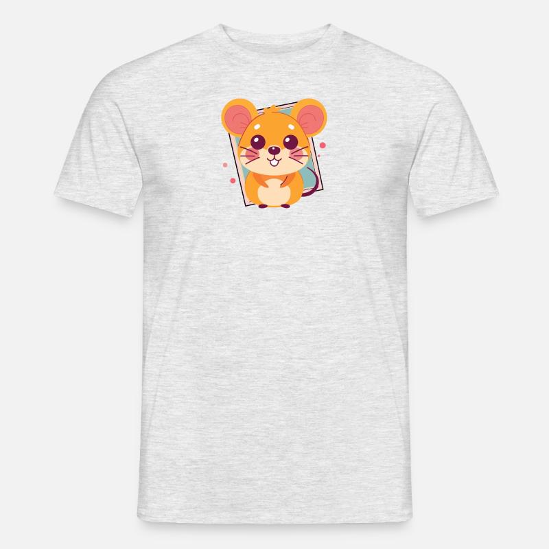 Mäuse Maus Mäuschen - Männer T-Shirt - Grau meliert