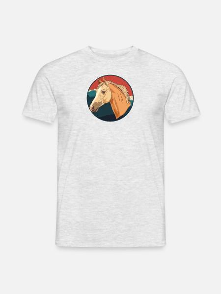 Horses Ross Rider - Men's T-Shirt - heather grey