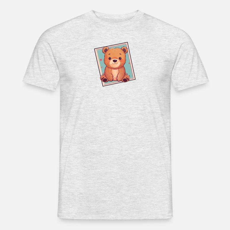 Baer Waldtier Bar - Männer T-Shirt - Grau meliert