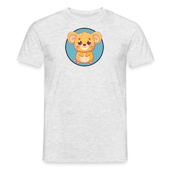 Mouse Mouse Rodent - Men's T-Shirt - heather grey - Front - AI Model Male 178 dark (178cm)