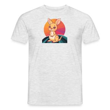 Kangaroo Melbourne Kaenguru - Männer T-Shirt - Grau meliert - Vorne - AI Model Male 178 dark (178cm)