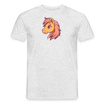 Horse Horse Pony Farm - Men's T-Shirt - heather grey - Front - AI Model Male 178 dark (178cm)