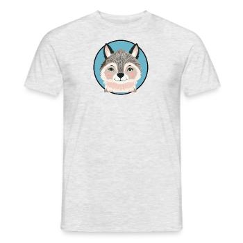 Meute de loups - T-shirt homme - gris chiné - Devant - AI Model Male 178 dark (178cm)