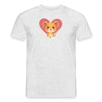 Mice Rat Mouse - Men's T-Shirt - heather grey - Front - AI Model Male 178 dark (178cm)