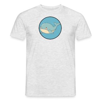 Marine Life Whales Marine Animal - Men's T-Shirt - heather grey - Front - AI Model Male 178 dark (178cm)