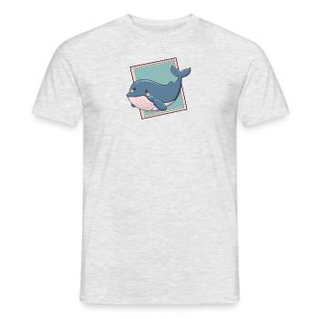 Whale Whales Marine Animal - Men's T-Shirt - heather grey - Front - AI Model Male 178 dark (178cm)