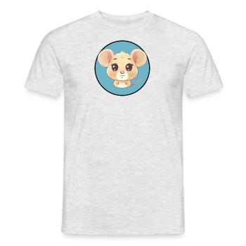 Souris - T-shirt homme - gris chiné - Devant - AI Model Male 178 dark (178cm)