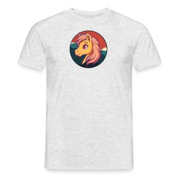 Horse Hoofs Pony Farm - Men's T-Shirt - heather grey - Front - AI Model Male 178 dark (178cm)