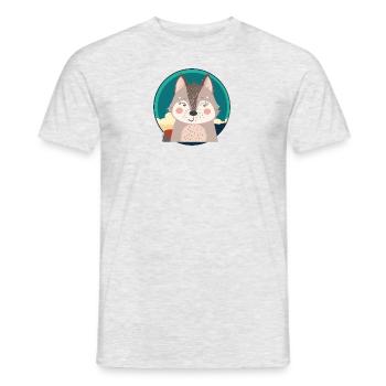 Wolf Pack Werewolf - Men's T-Shirt - heather grey - Front - AI Model Male 178 dark (178cm)