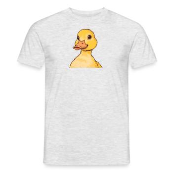 Entchen Schnabel - Männer T-Shirt - Grau meliert - Vorne - AI Model Male 178 dark (178cm)