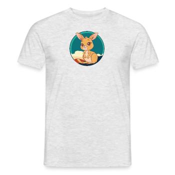 Kangaroo Kaenguru Koala - Männer T-Shirt - Grau meliert - Vorne - AI Model Male 178 dark (178cm)