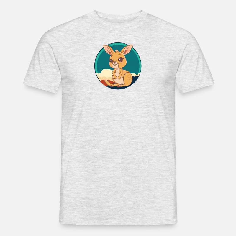 Kangaroo Kaenguru Koala - Männer T-Shirt - Grau meliert