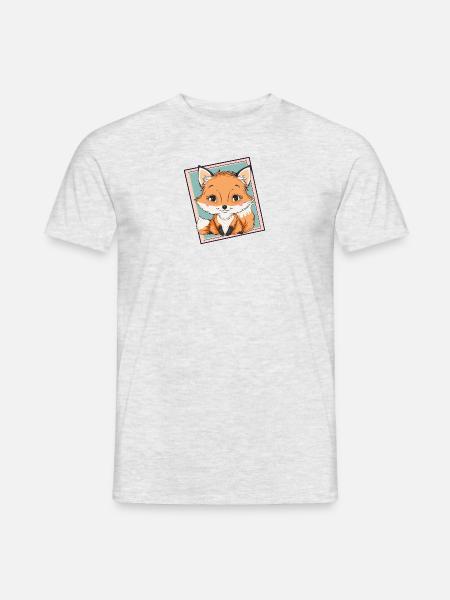 Fox Forest Dweller - Men's T-Shirt - heather grey